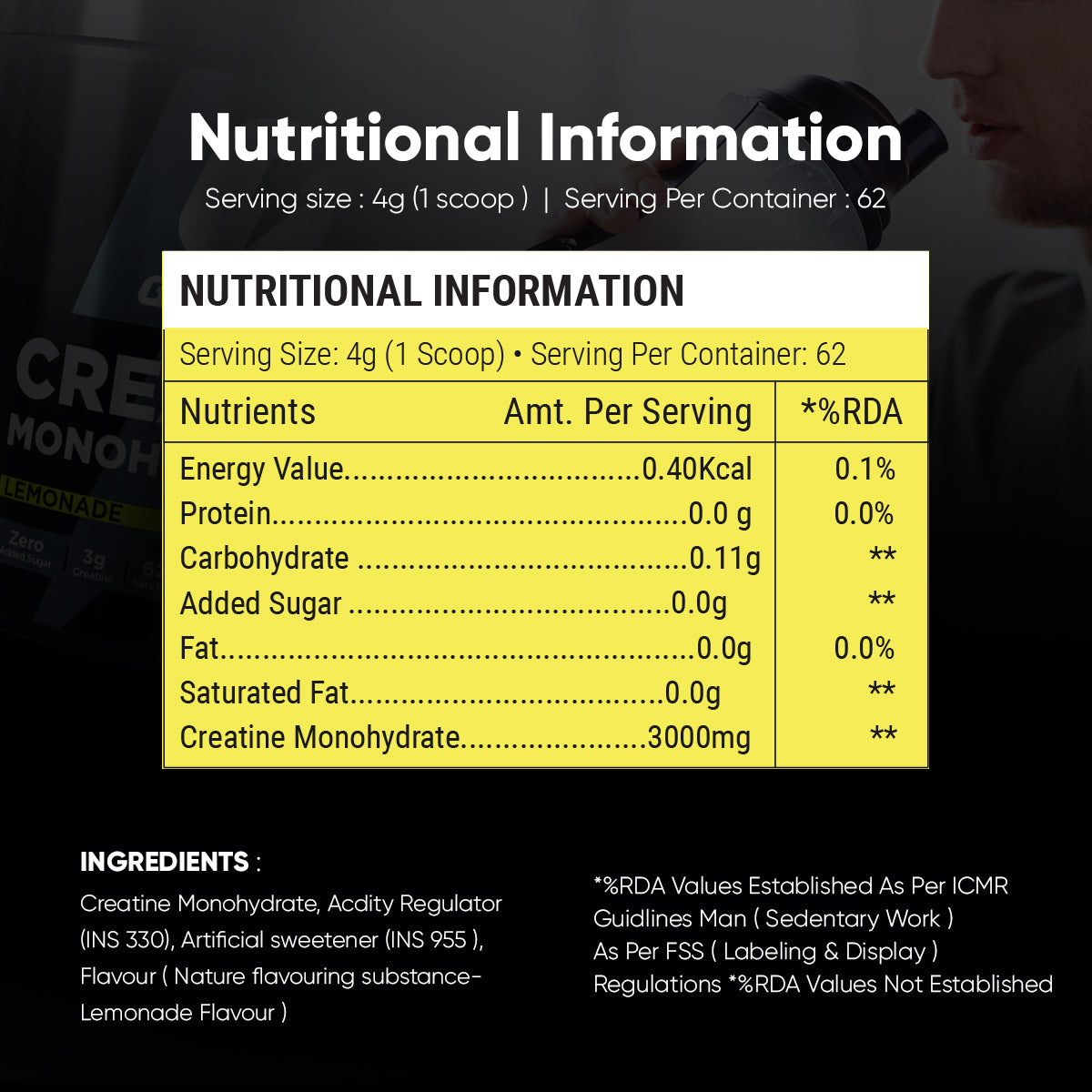 CREATINE MONOHYDRATE